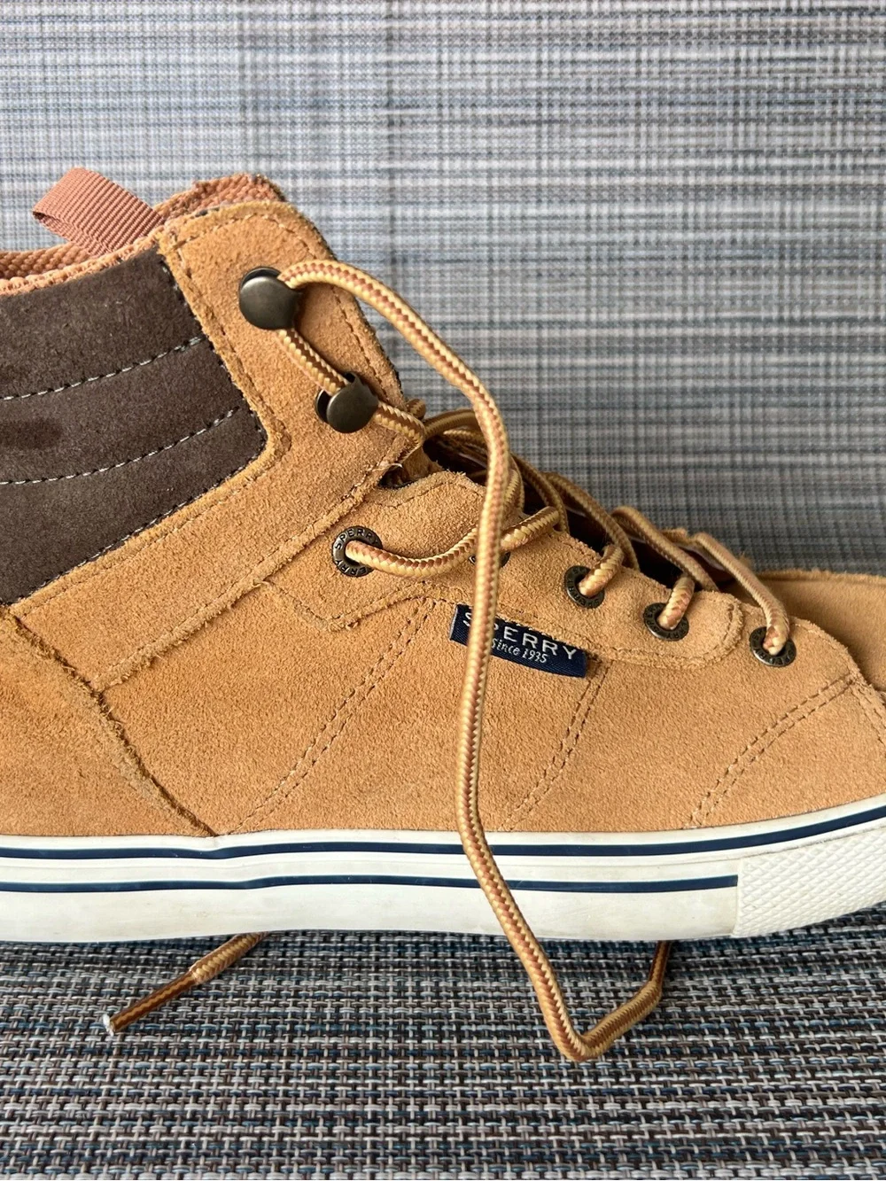 Sperry Striper Storm Waterproof Men’s Boots Tan/Brown STS23707 - size 8